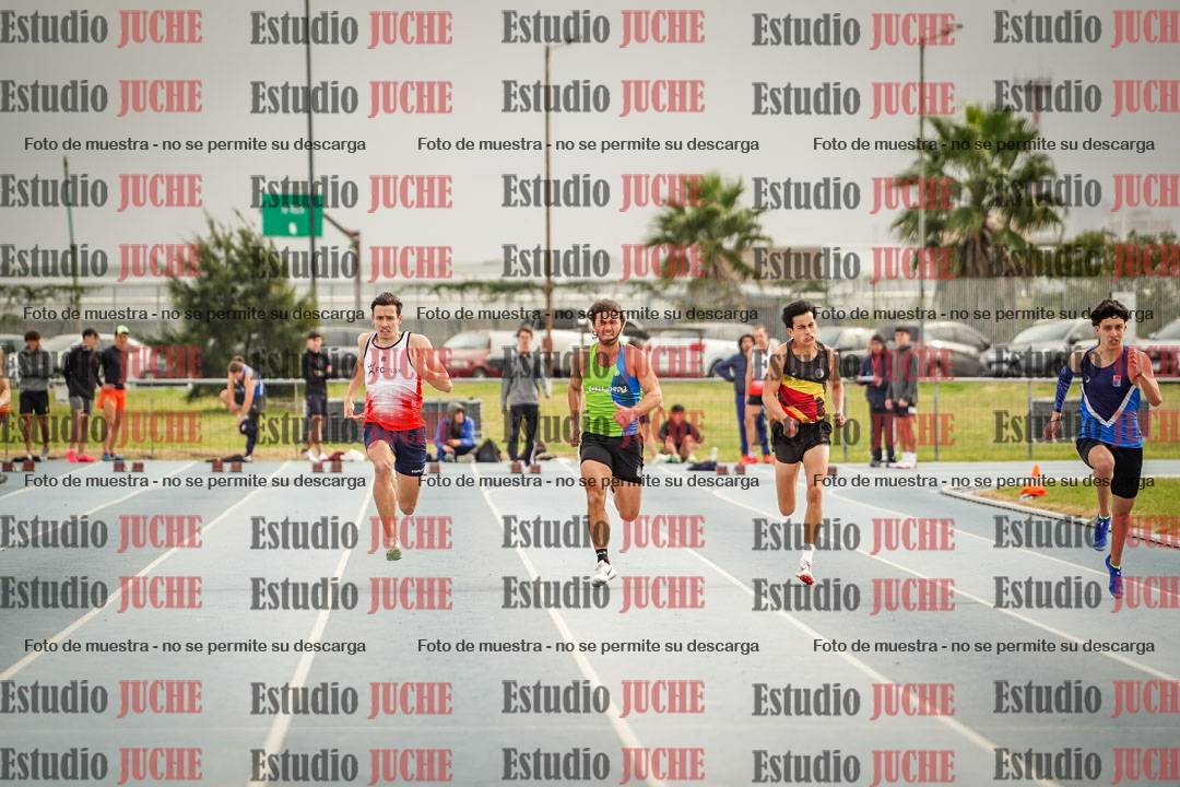 Fotos de los 100 m llanos de varones