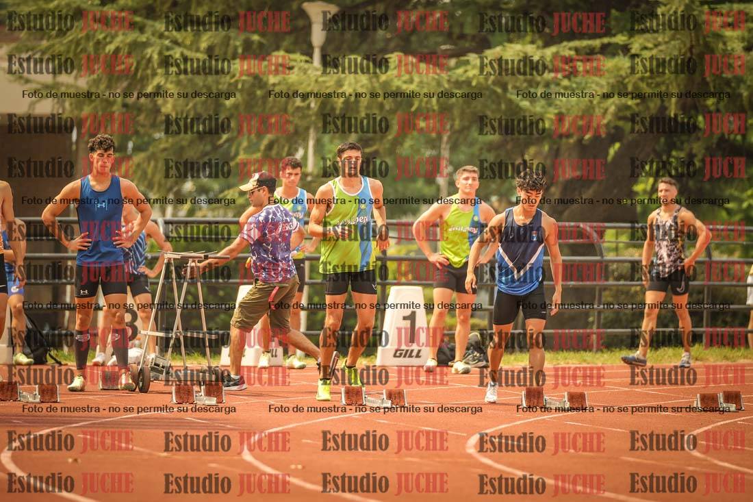 Fotos de los 100 m llanos de varones