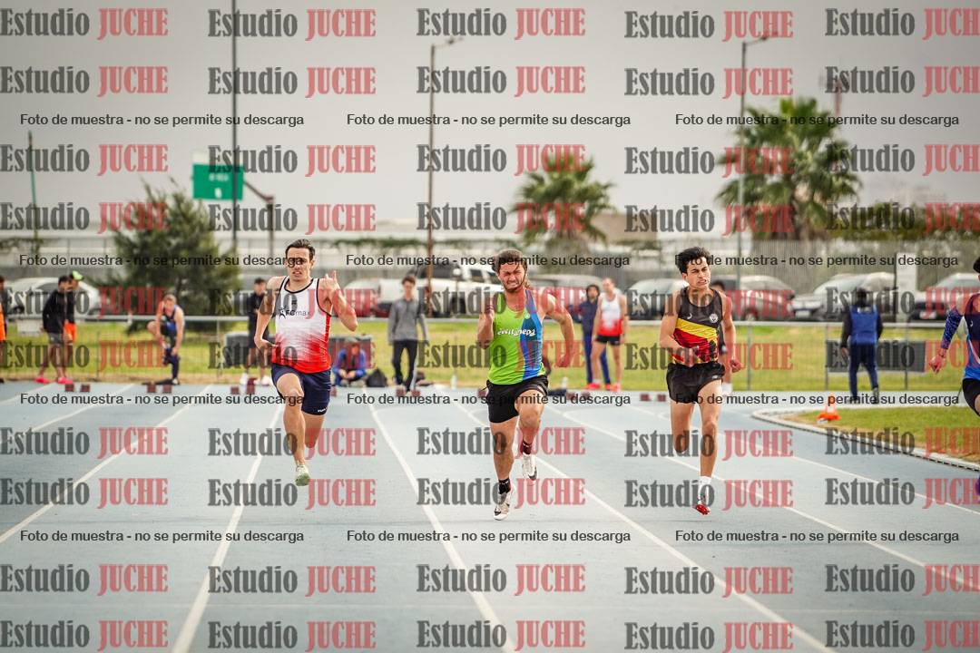 Fotos de los 100 m llanos de varones