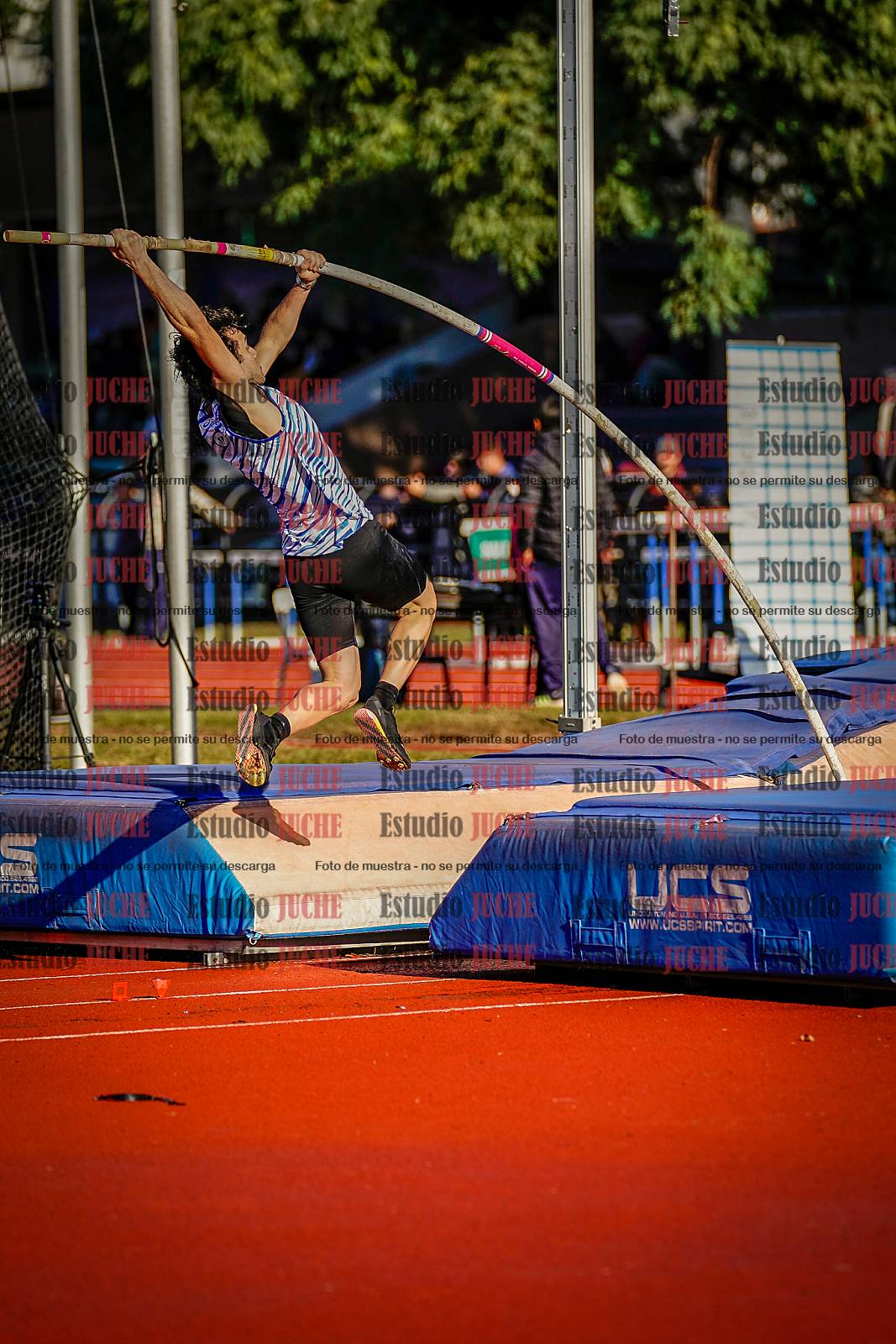 Fotos del salto con garrocha de varones