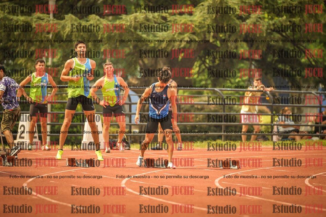 Fotos de los 100 m llanos de varones