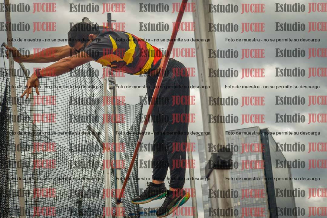 Fotos del salto con garrocha de mujeres y varones