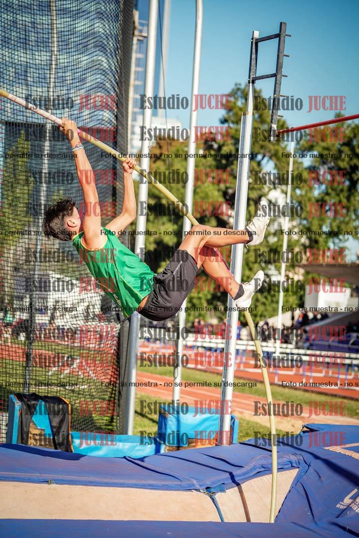 Fotos del salto con garrocha de mujeres y varones