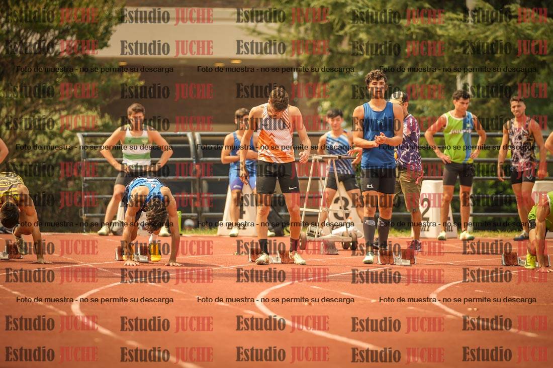 Fotos de los 100 m llanos de varones