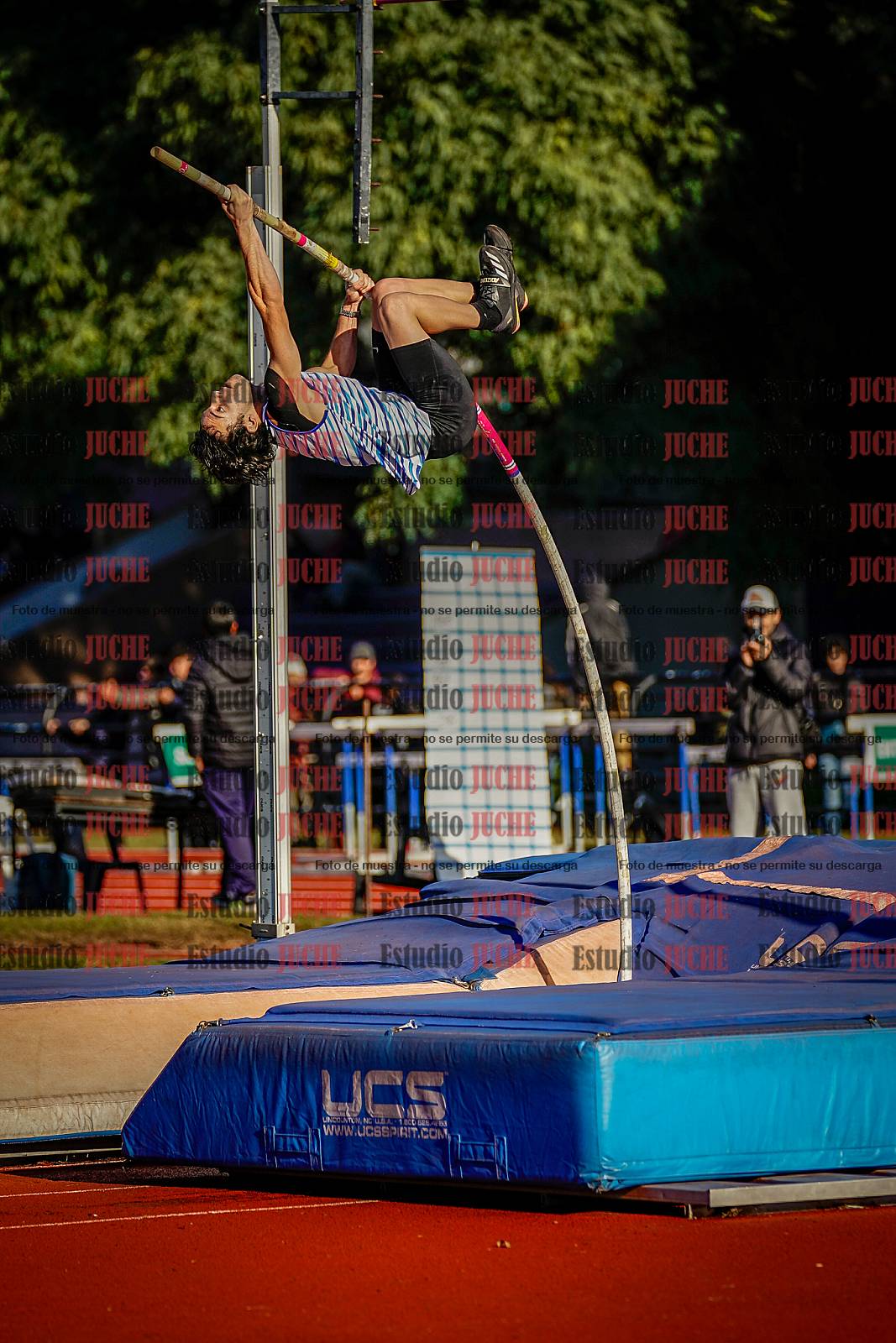 Fotos del salto con garrocha de varones