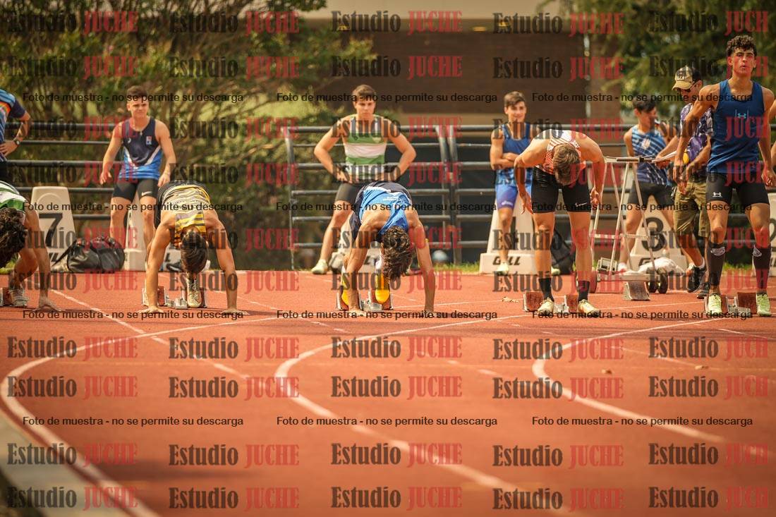 Fotos de los 100 m llanos de varones