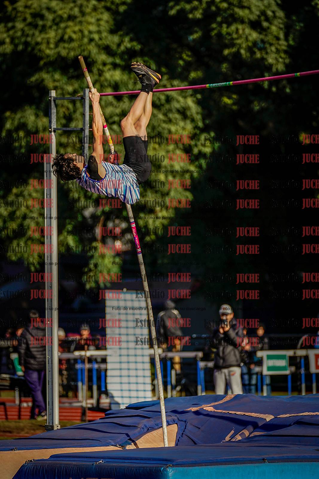 Fotos del salto con garrocha de varones