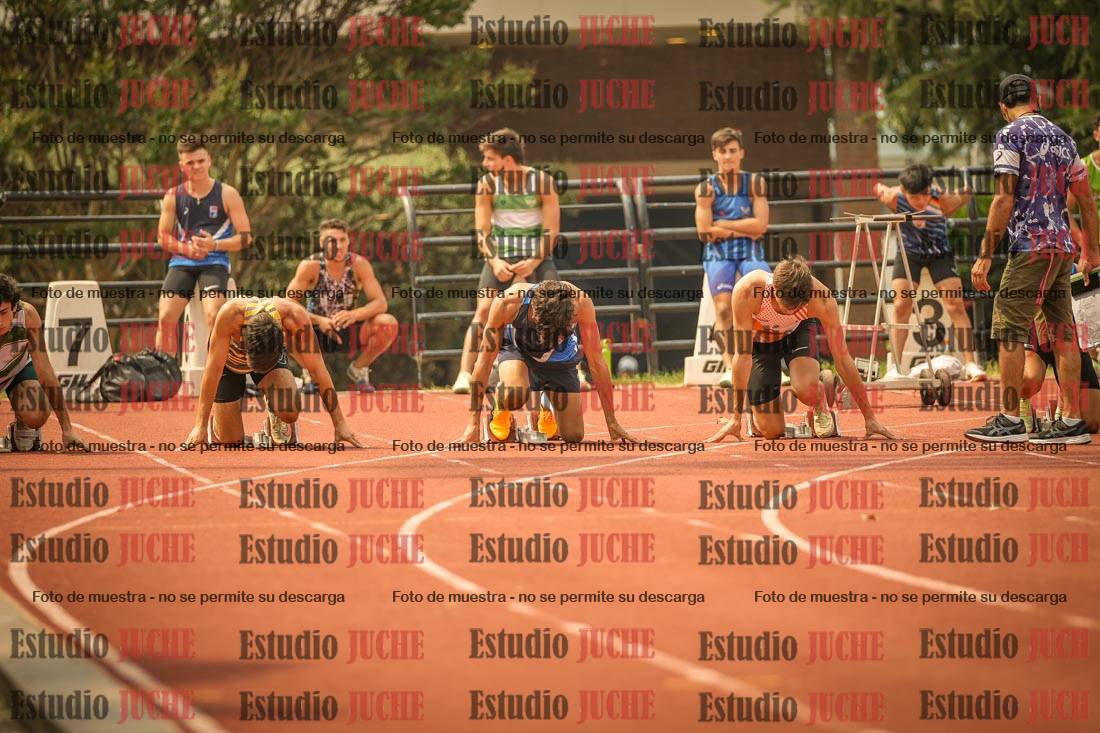 Fotos de los 100 m llanos de varones