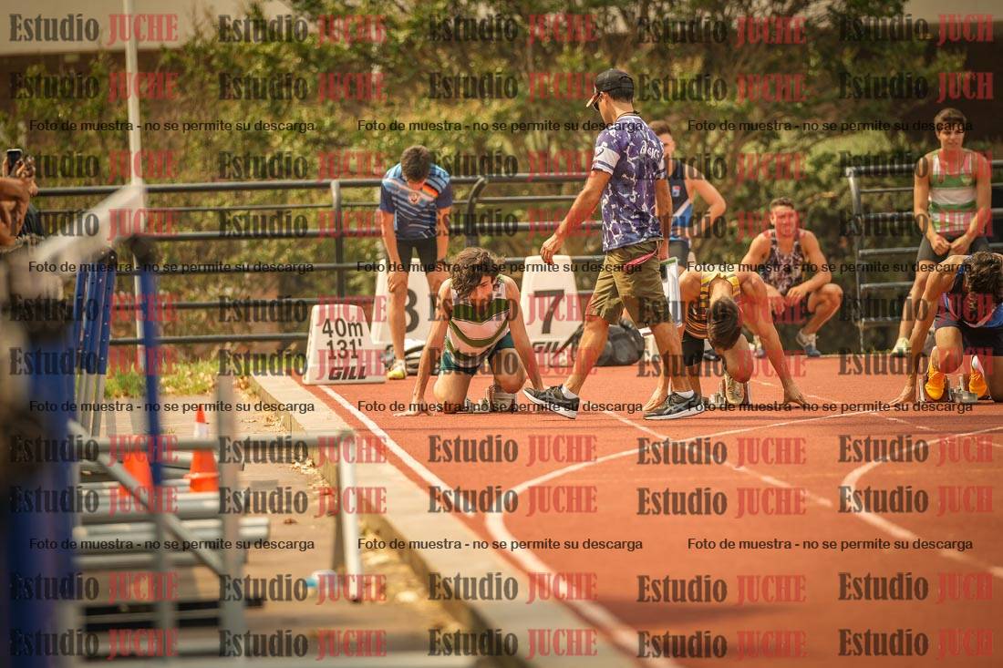 Fotos de los 100 m llanos de varones