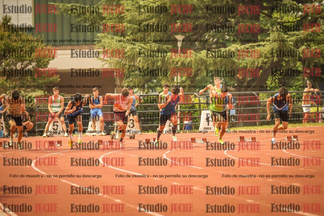 Fotos de los 100 m llanos de varones