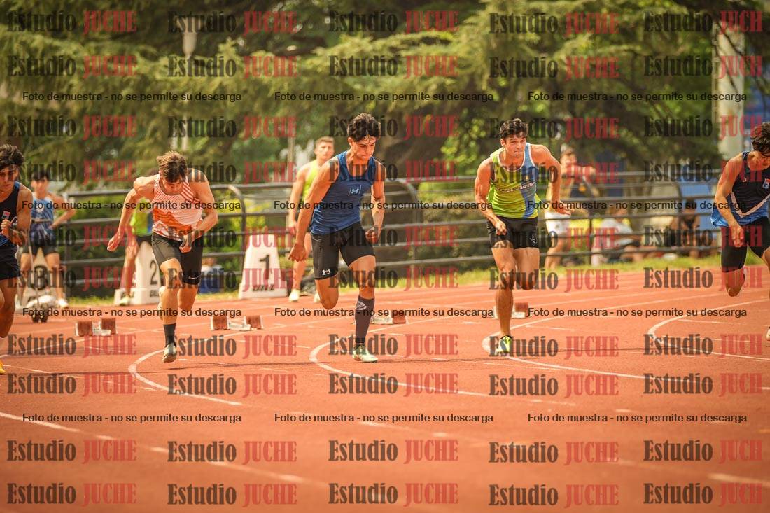 Fotos de los 100 m llanos de varones