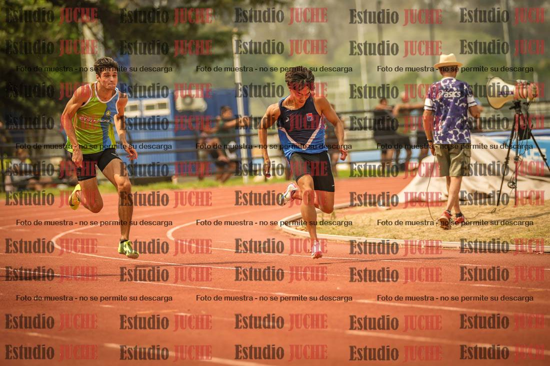 Fotos de los 100 m llanos de varones