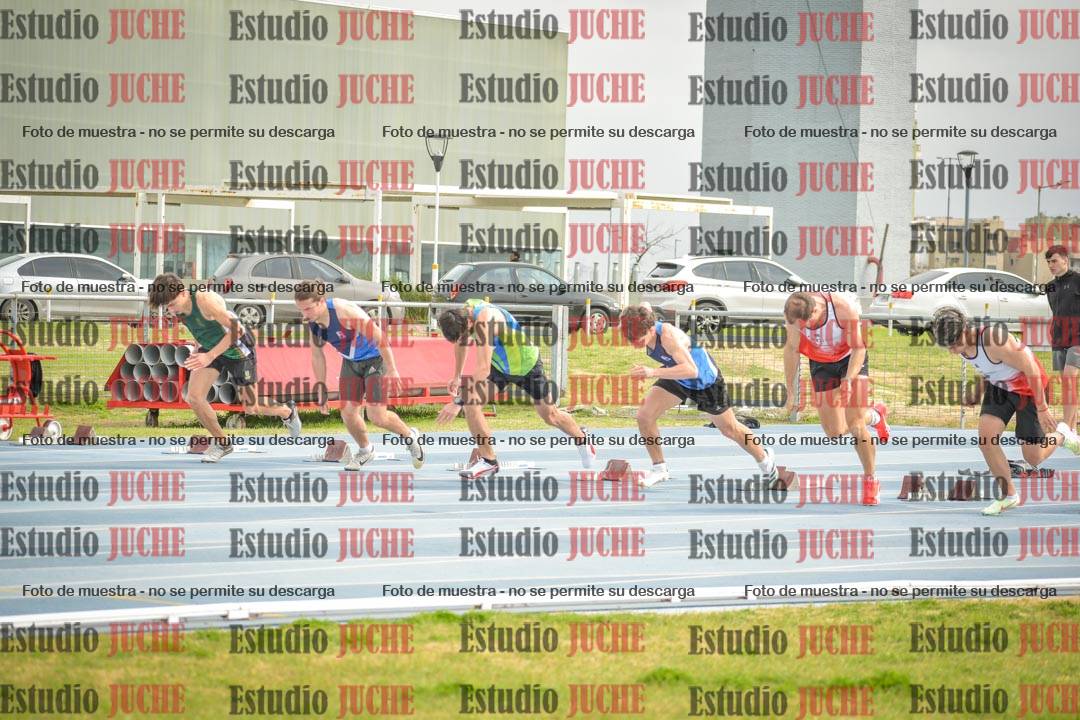 Fotos de los 100 m llanos de varones