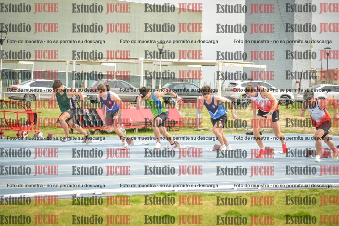 Fotos de los 100 m llanos de varones