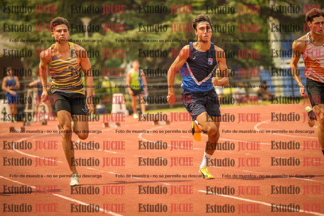 Fotos de los 100 m llanos de varones