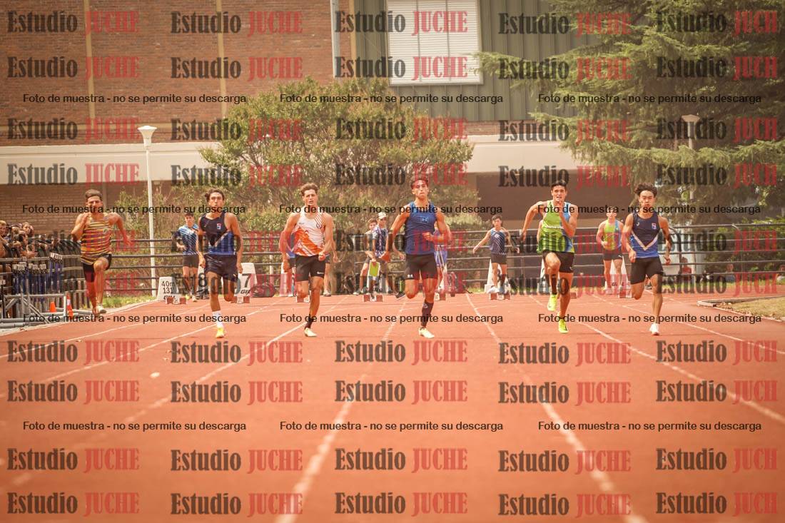Fotos de los 100 m llanos de varones
