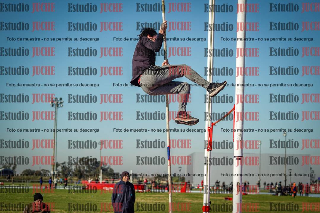Fotos del salto con garrocha de mujeres y varones