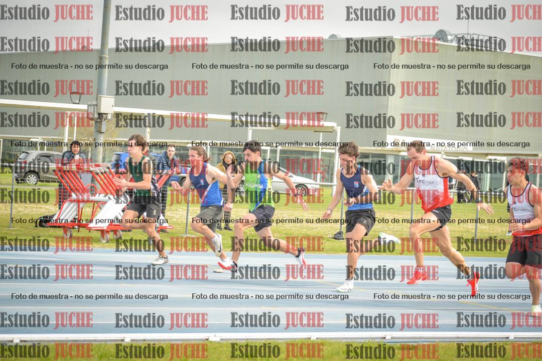 Fotos de los 100 m llanos de varones