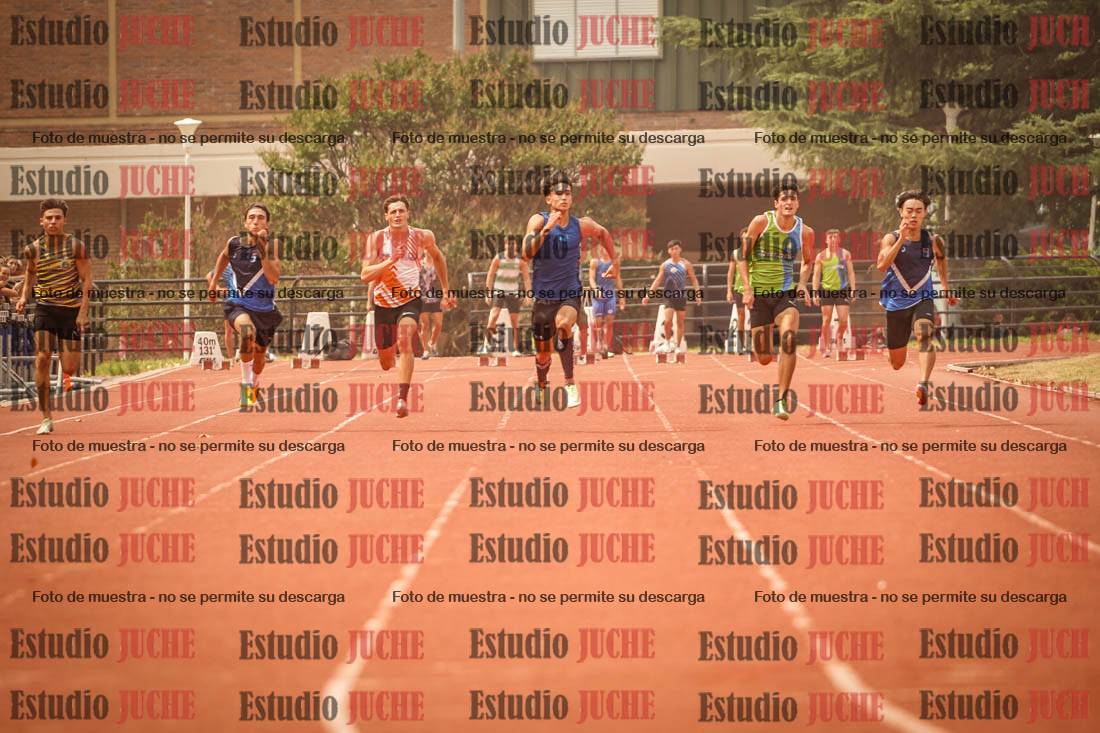 Fotos de los 100 m llanos de varones