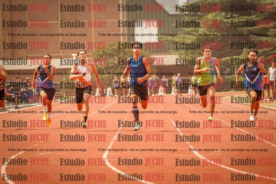 Fotos de los 100 m llanos de varones