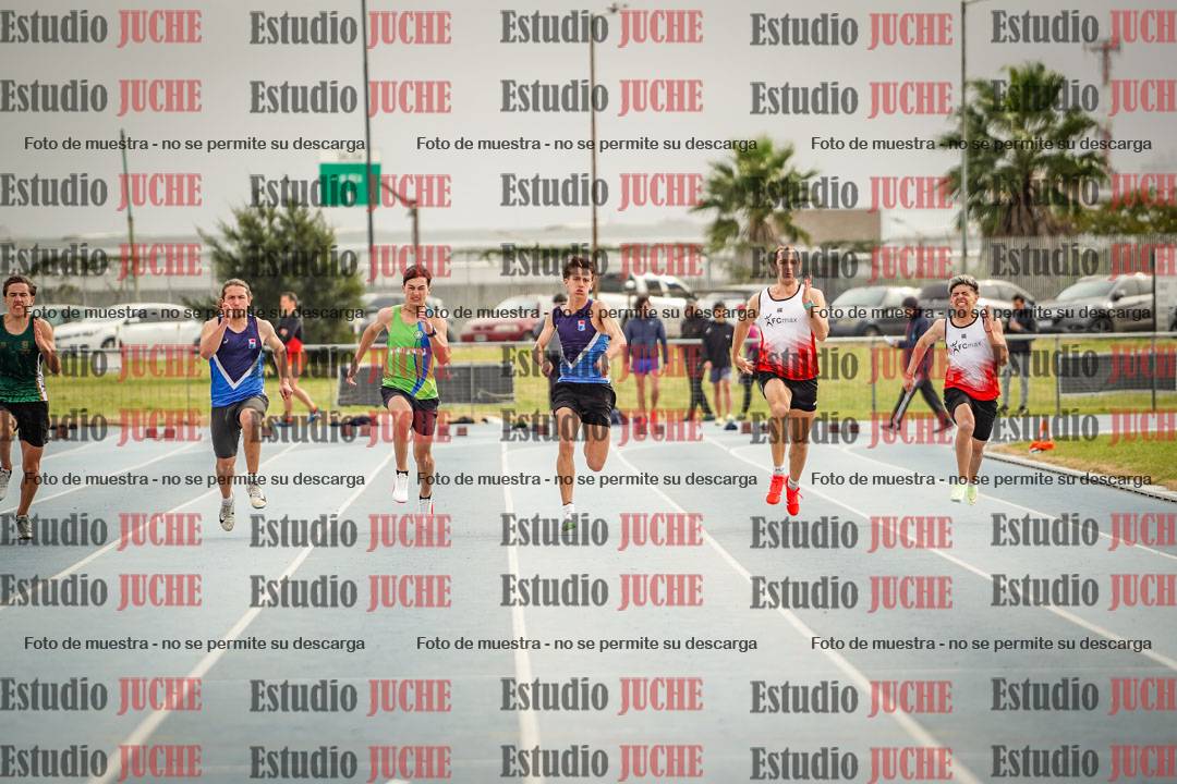 Fotos de los 100 m llanos de varones