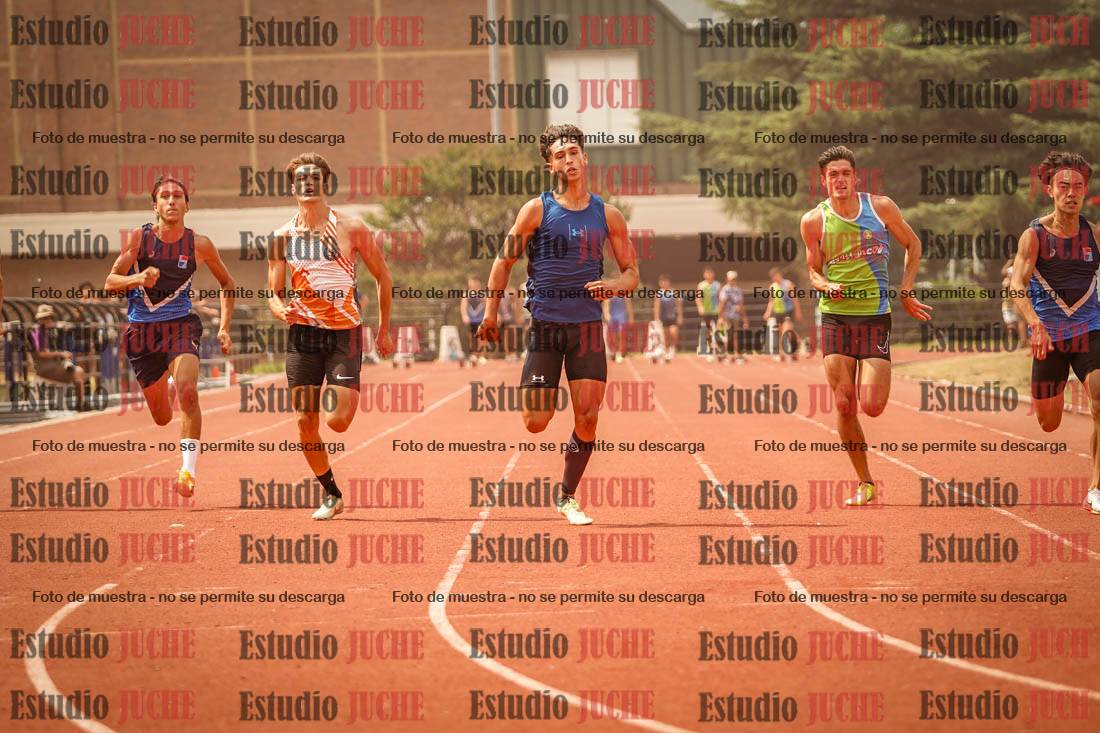 Fotos de los 100 m llanos de varones