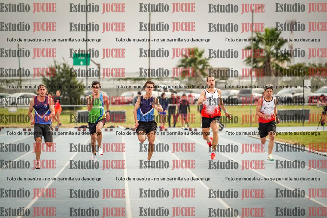 Fotos de los 100 m llanos de varones
