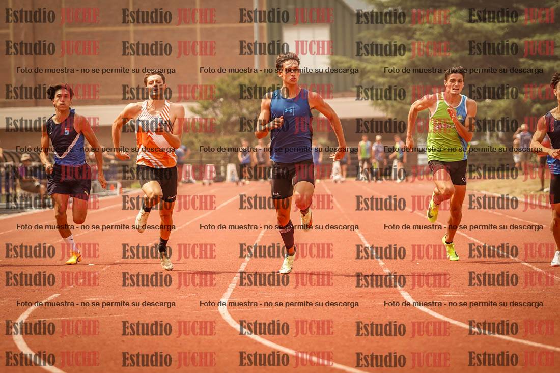 Fotos de los 100 m llanos de varones