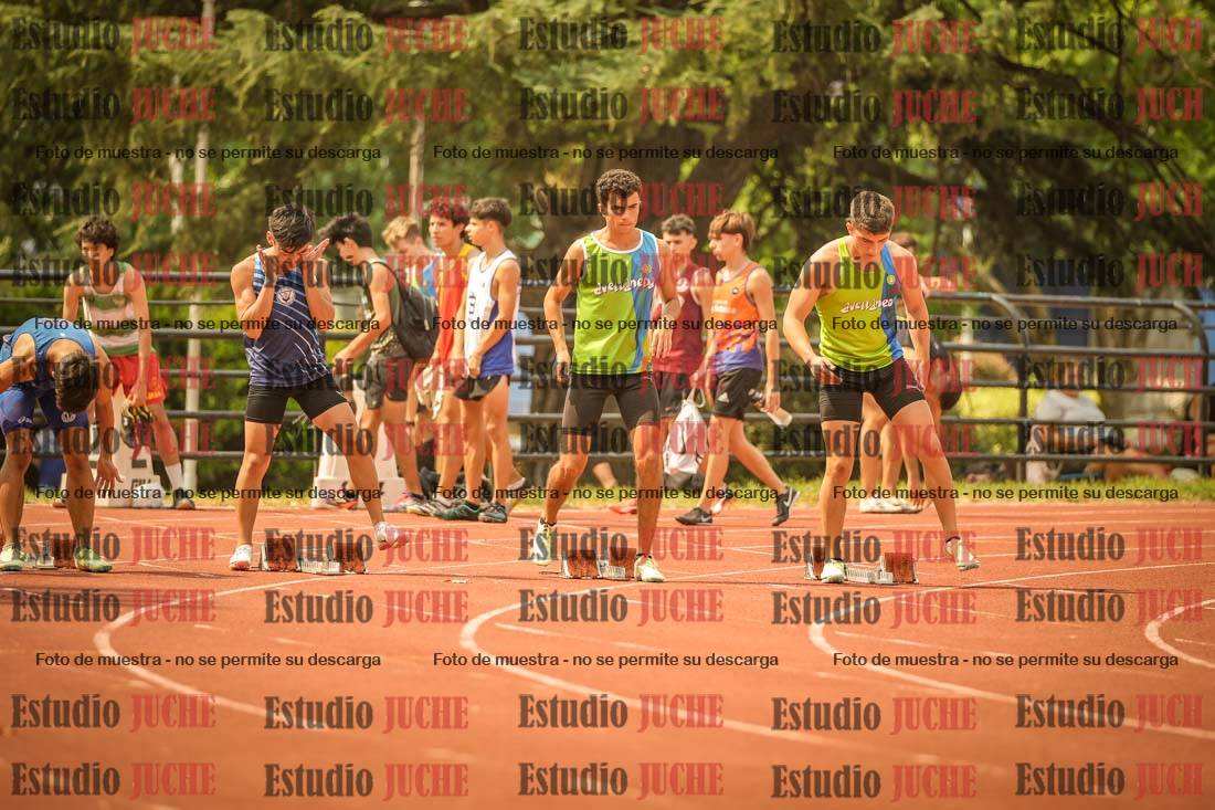 Fotos de los 100 m llanos de varones
