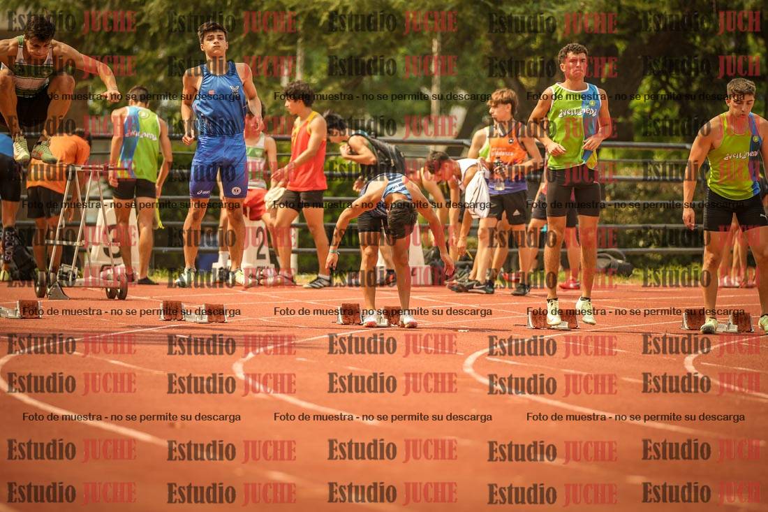 Fotos de los 100 m llanos de varones