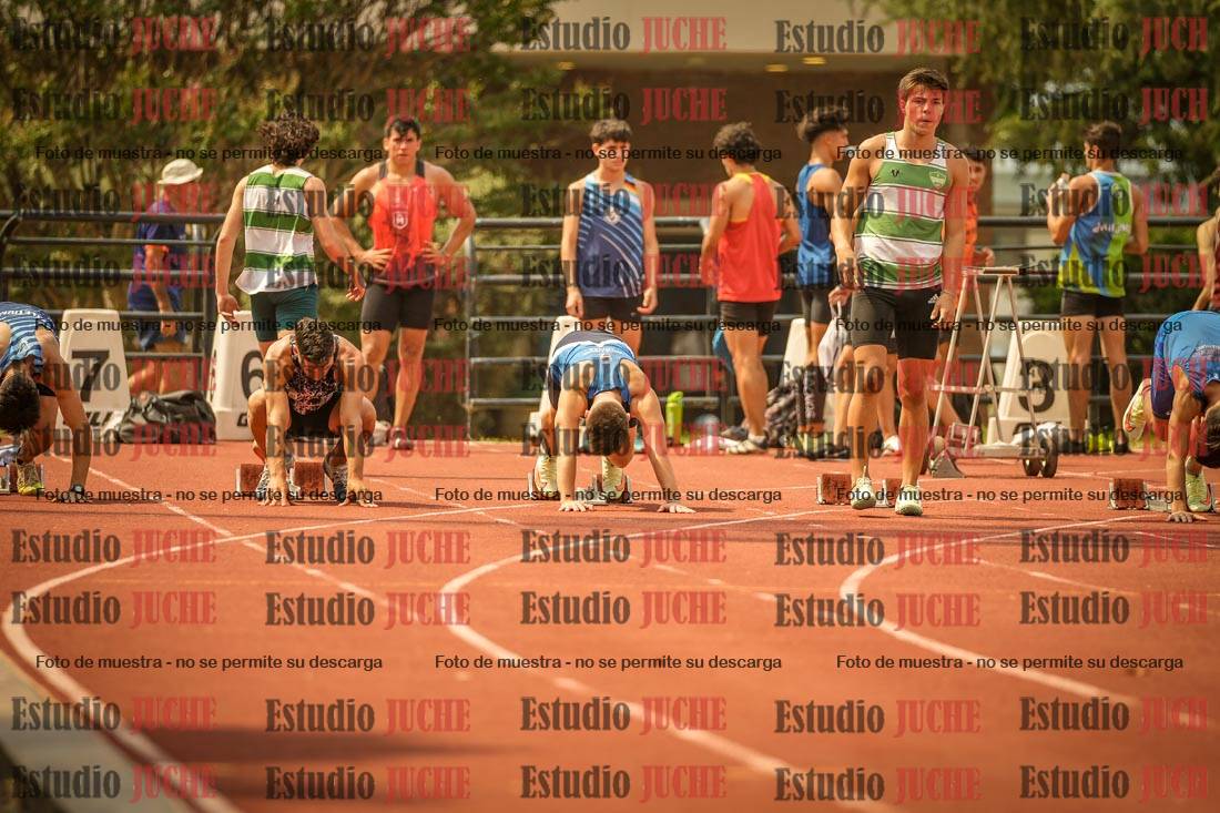Fotos de los 100 m llanos de varones
