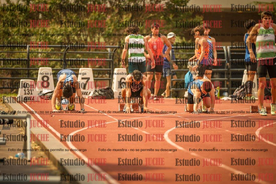 Fotos de los 100 m llanos de varones
