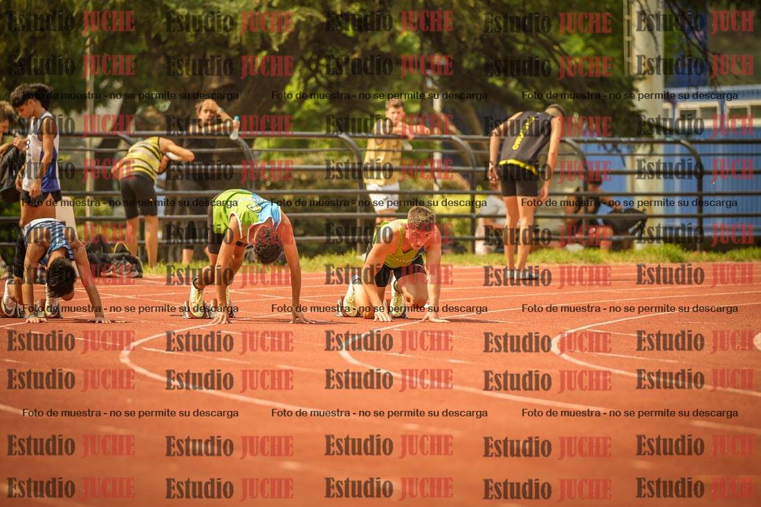 Fotos de los 100 m llanos de varones
