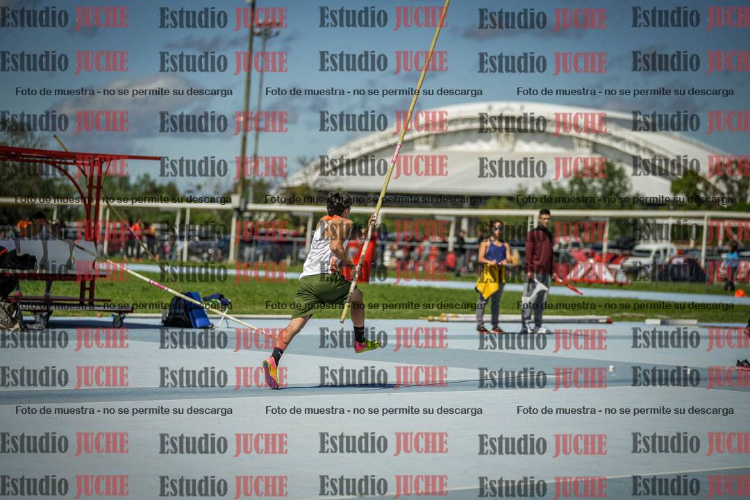 Fotos del salto con garrocha de mujeres y varones - todas las alturas