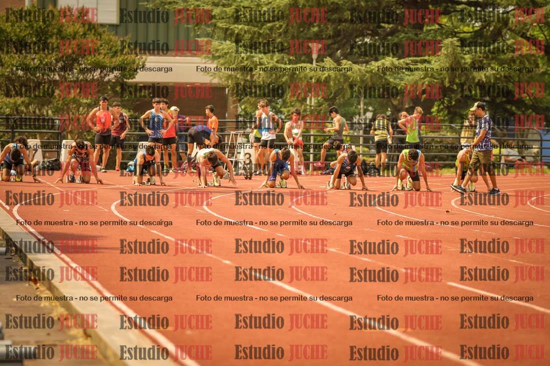 Fotos de los 100 m llanos de varones