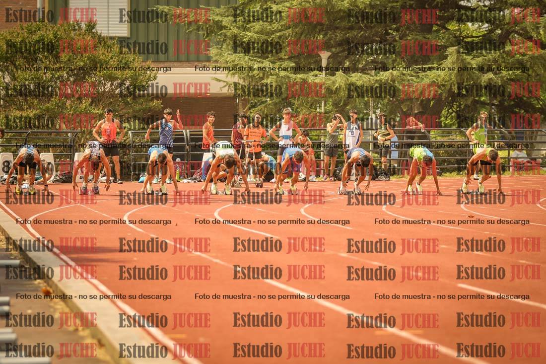 Fotos de los 100 m llanos de varones