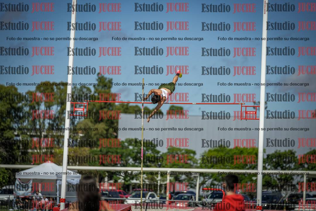 Fotos del salto con garrocha de mujeres y varones - todas las alturas