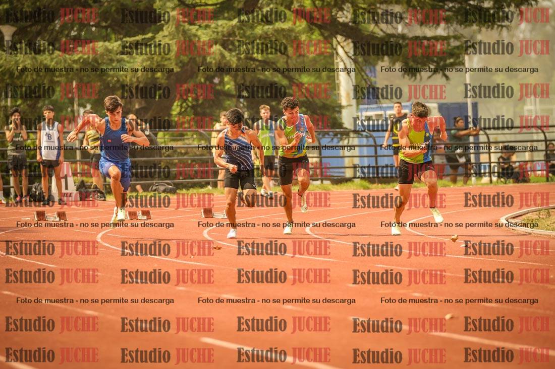 Fotos de los 100 m llanos de varones