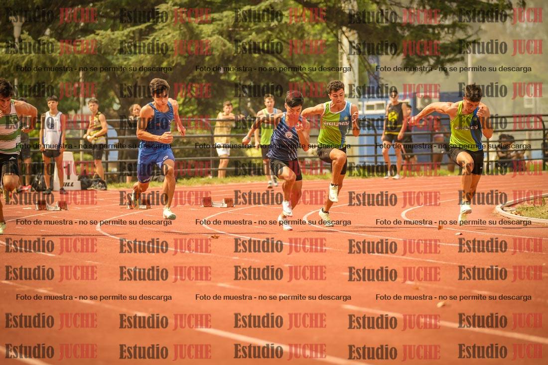 Fotos de los 100 m llanos de varones