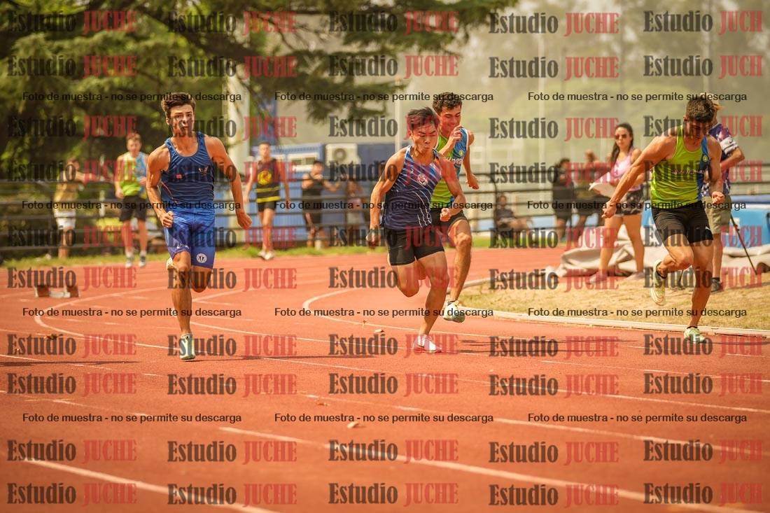Fotos de los 100 m llanos de varones
