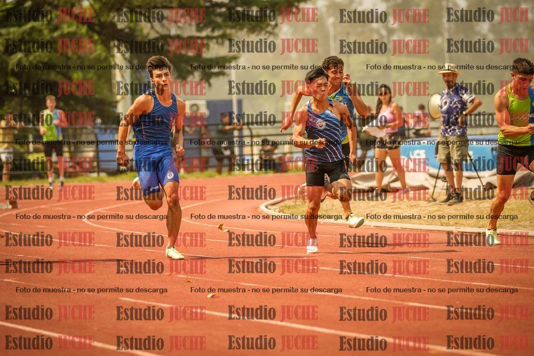 Fotos de los 100 m llanos de varones