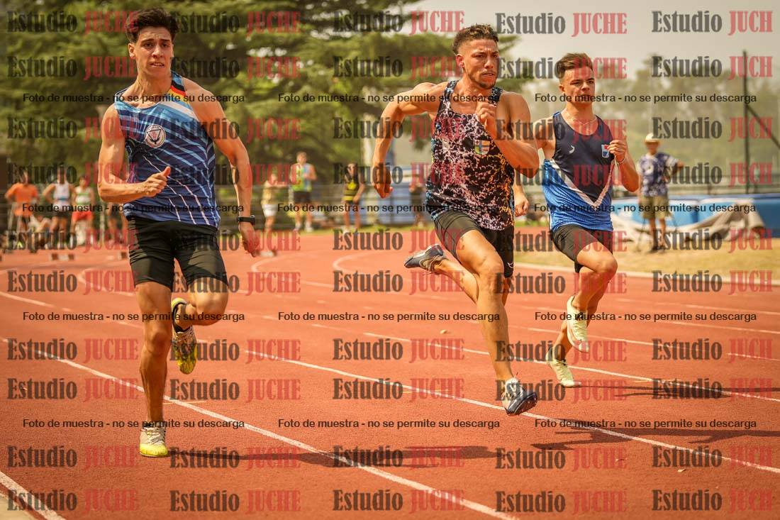 Fotos de los 100 m llanos de varones