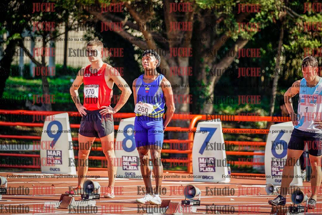 Fotos de los 100 m de varones