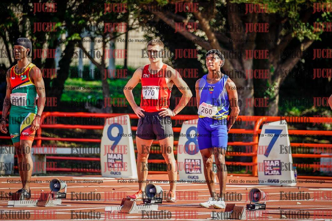 Fotos de los 100 m de varones