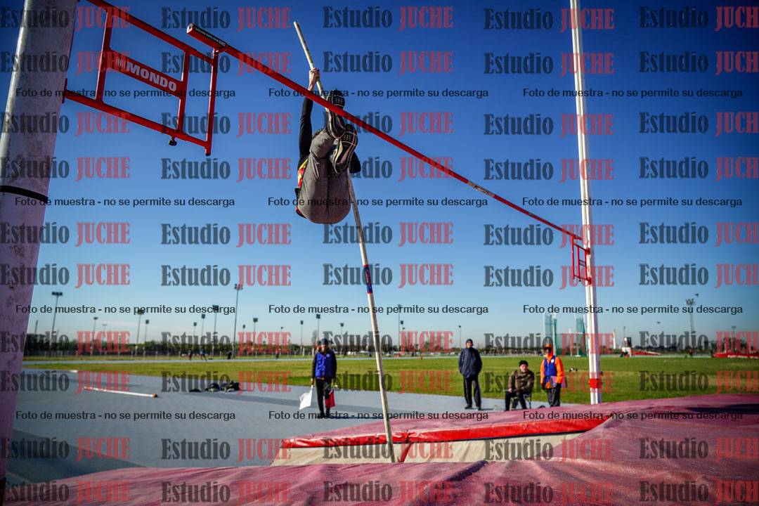 Fotos del salto con garrocha de mujeres y varones