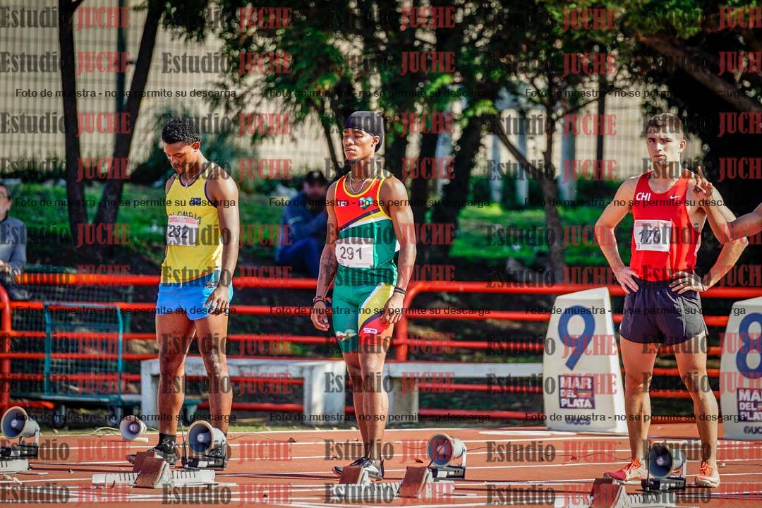 Fotos de los 100 m de varones