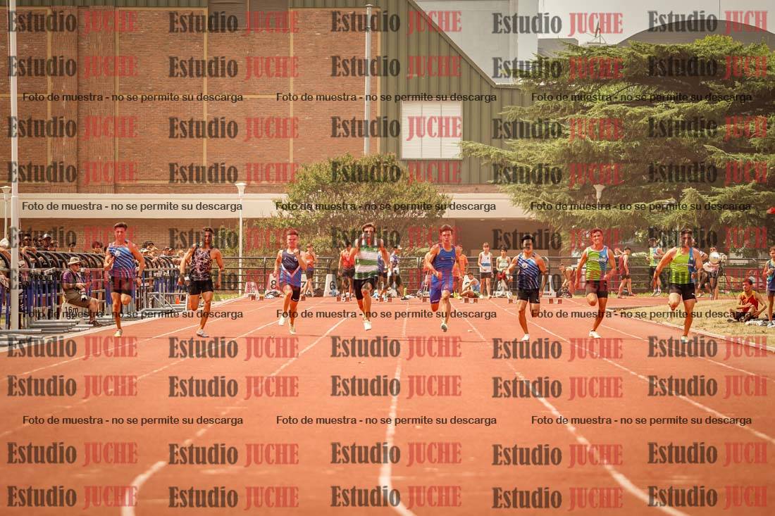 Fotos de los 100 m llanos de varones