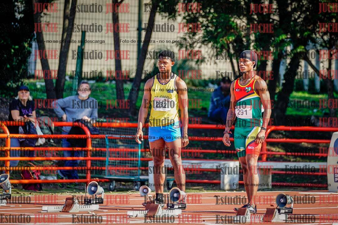 Fotos de los 100 m de varones