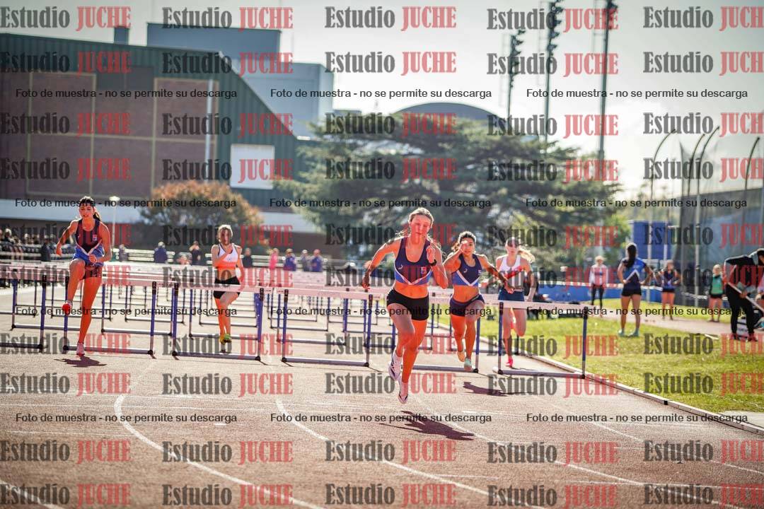 Fotos de los 100 m con vallas de mujeres