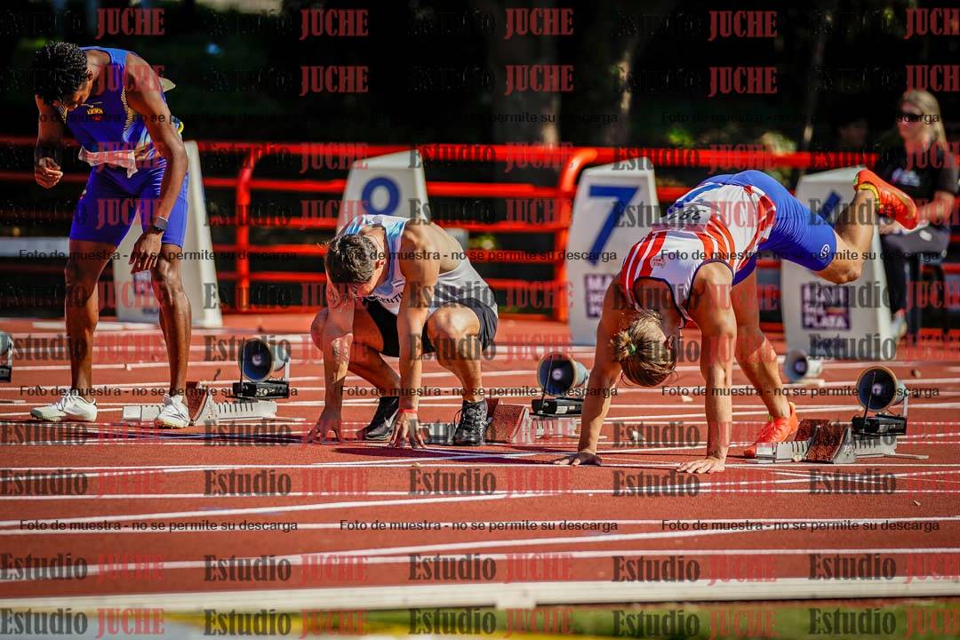 Fotos de los 100 m de varones